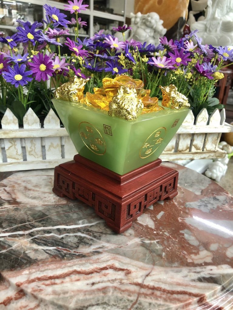 Bát Tụ Tài, Bát Tụ Bảo đá ngọc cẩm thạch xanh Hút Tài, Hút Lộc, Chiêu ...